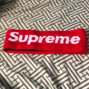 Supreme new era headband big logo